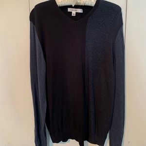 Calvin Klein Men’s V-Neck Blue Sweater Size L
